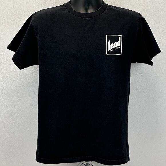 Lead Skate Shop T Shirt Skateshop Skater Skating San Fernando Black Tee M Medium - Picture 2 of 7